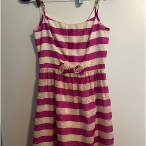 Pink Striped Lilly Pulitzer Spaghetti Strap Dress